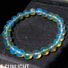 blue amber dominican beads bracelet