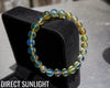 Blue Amber Dominican Beads Bracelet AA