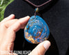 Blue Amber Dominican Buddha Pendant Necklace AAA+