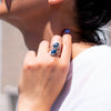 Blue Amber Ring, Dinora