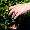 Blue Amber Ring, Mattea