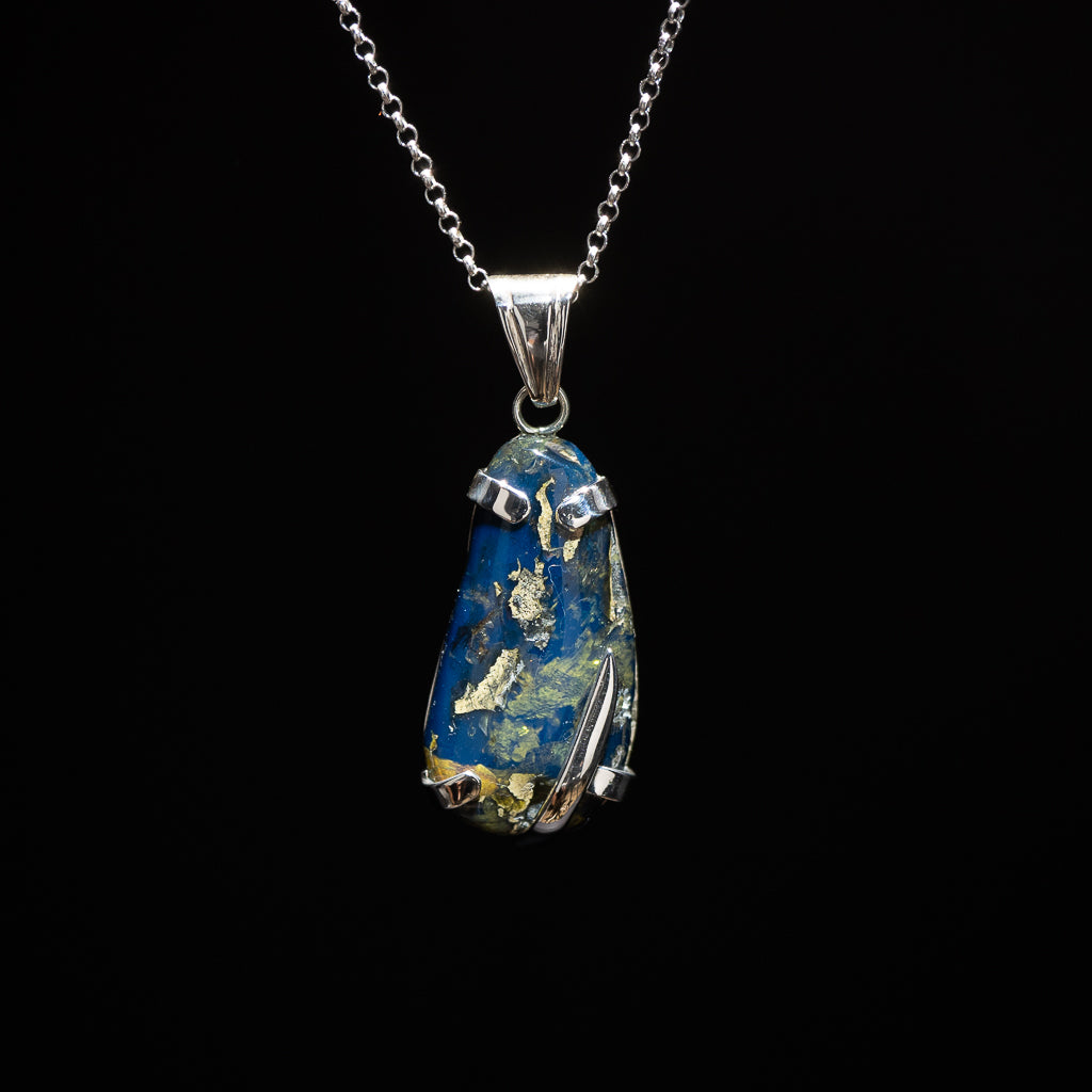 Blue Amber Pendant, Nefertari