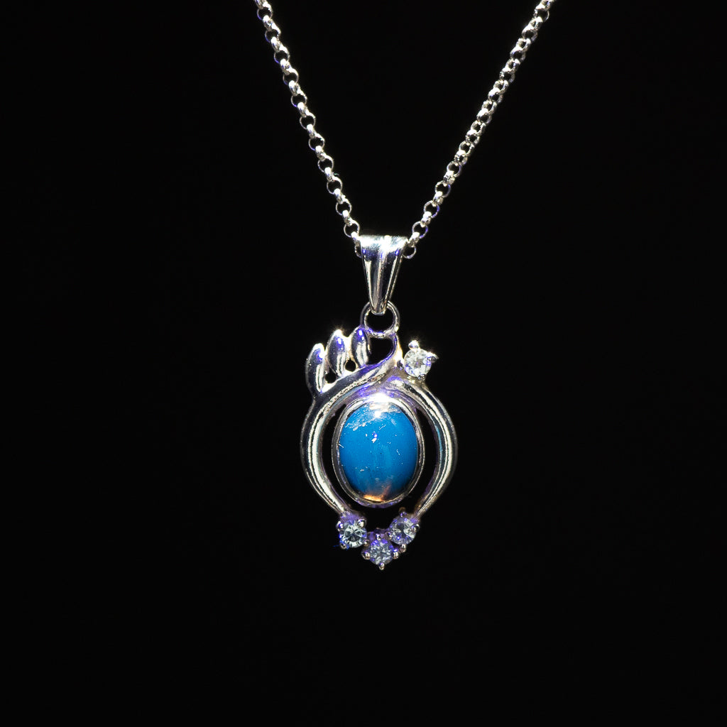 Blue Amber Pendant, Jola