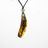 Dominican Blue Amber Cabochon Oval Pendant