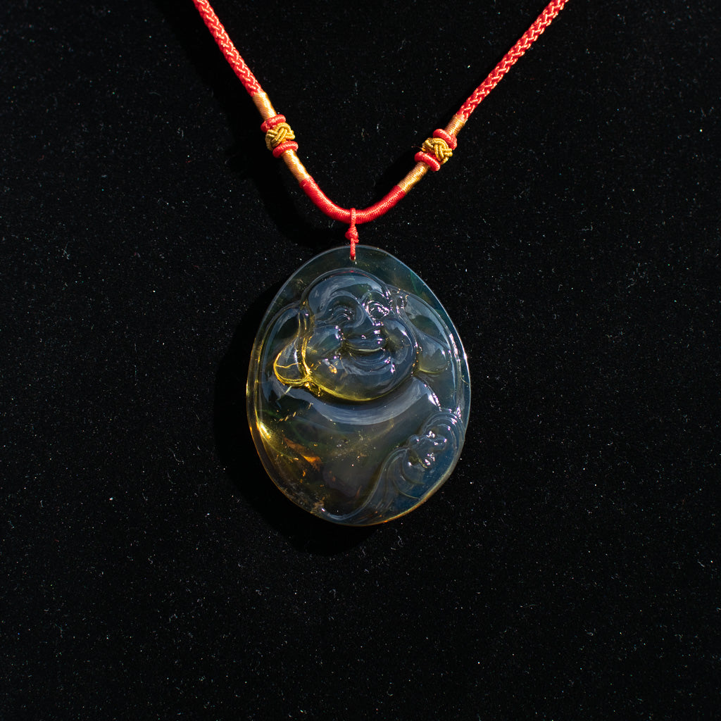 Amber hot sale buddha pendant