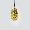 Dominican Blue Amber Koi Fish Carving