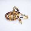 Blue Amber Tasbih, 33 Beads, 7mm Beads, 13gr