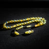 Green Amber Tasbih, 33 Beads, 9mm Beads, 19gr