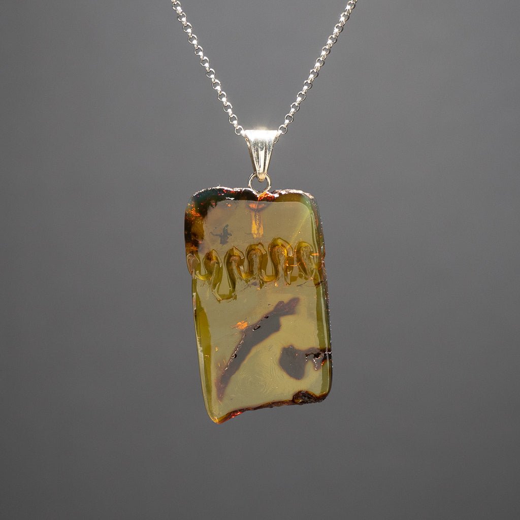 Blue Amber Pendant, Aiday