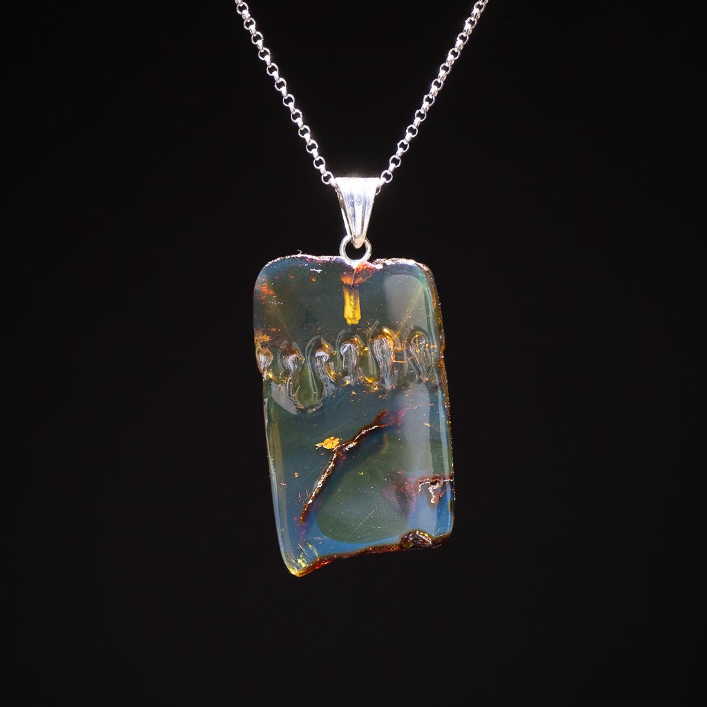 Blue Amber Pendant, Aiday