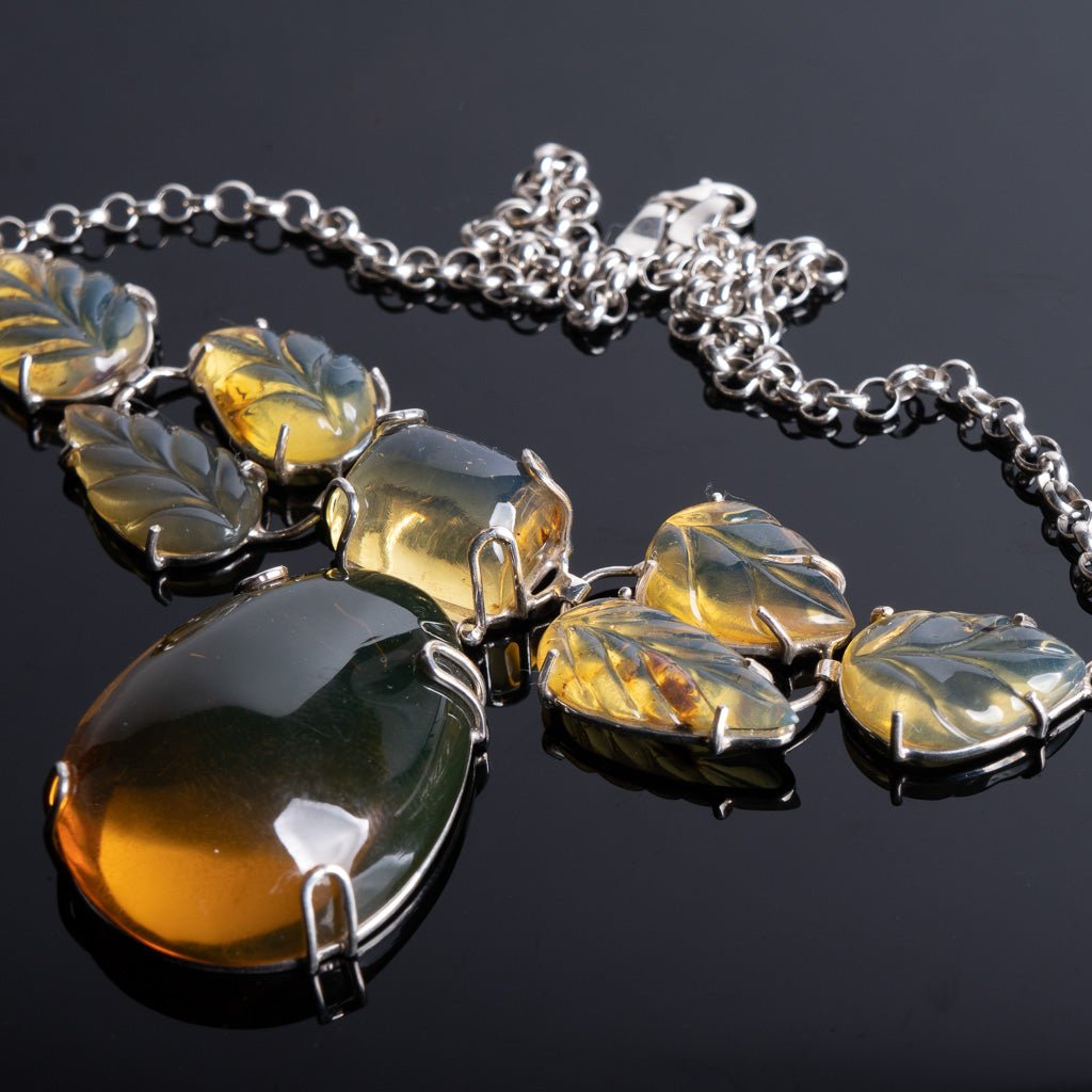 Dominican Blue Amber Necklace - Larimar Creations