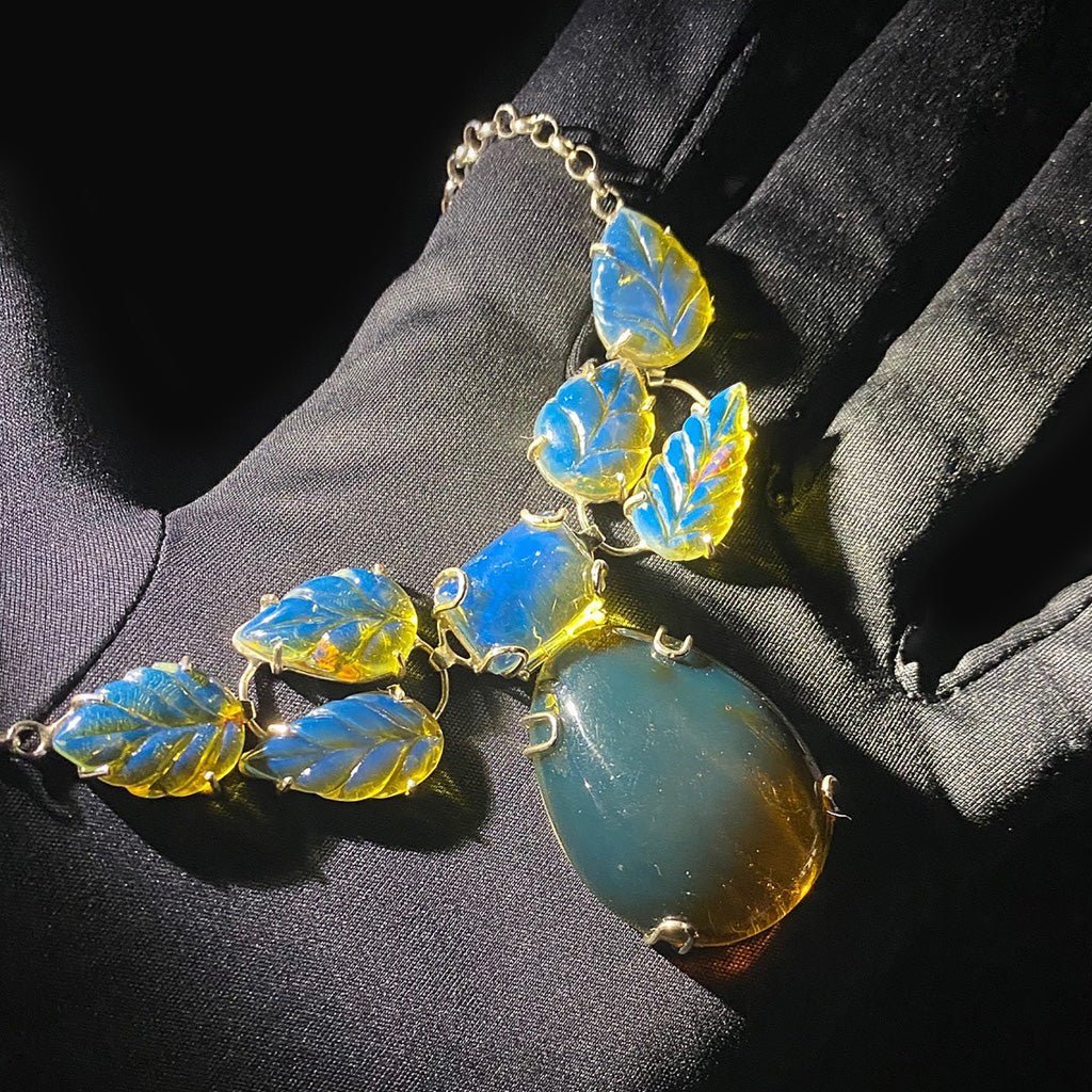 Dominican Blue Amber Necklace - Larimar Creations