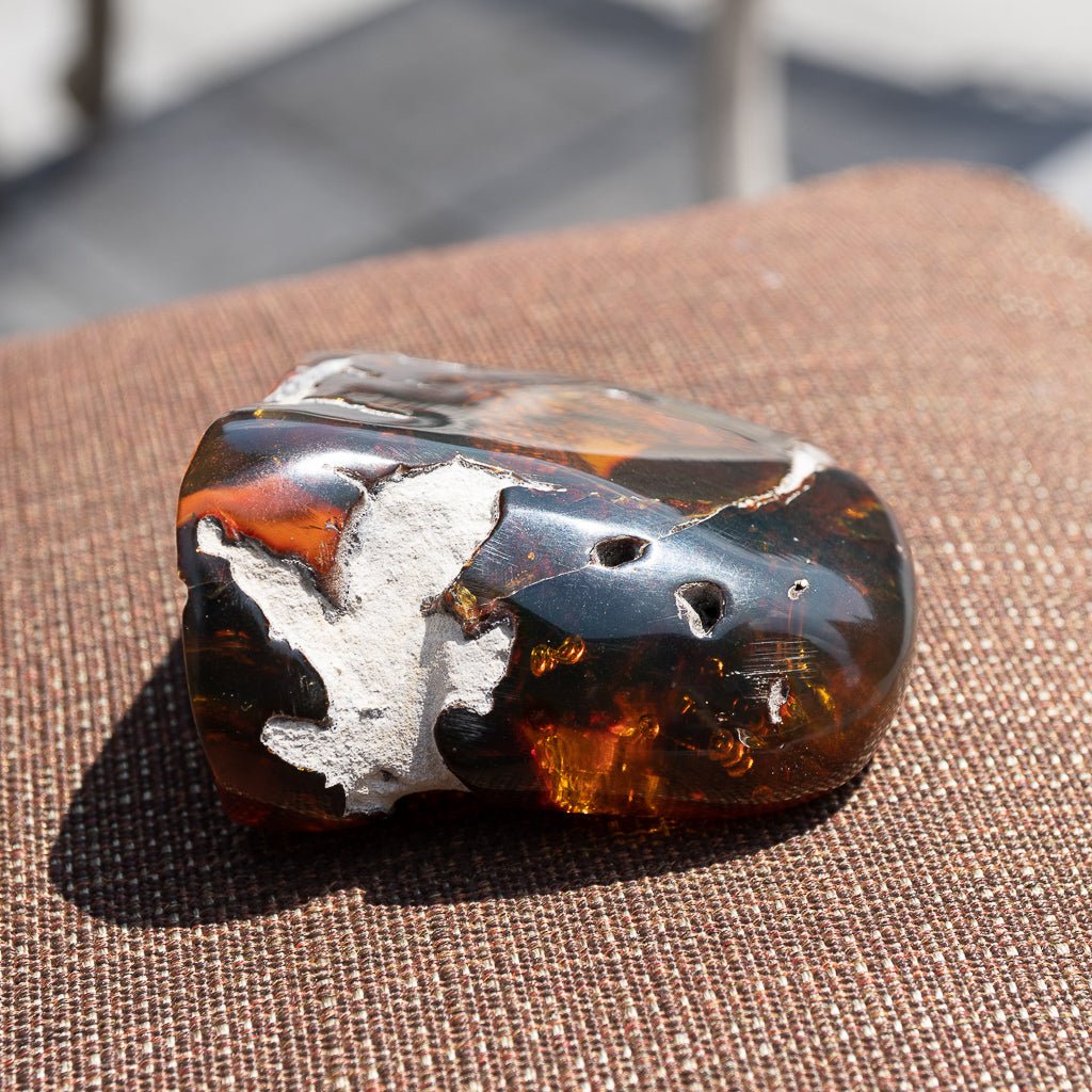 Dominican Green Amber Vegetable Fossil