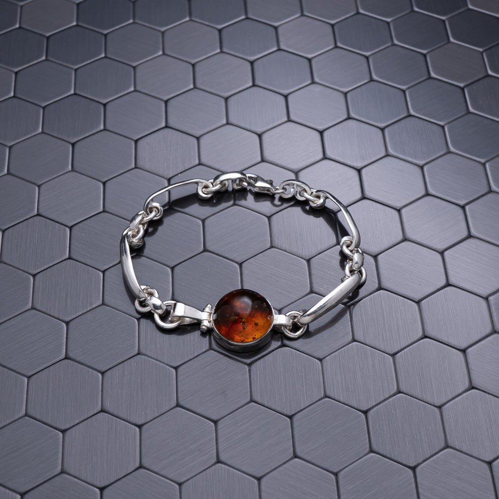 Green Amber Bracelet, Deliah