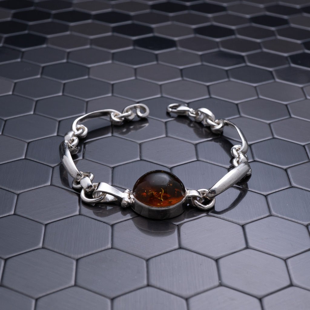 Green Amber Bracelet, Deliah