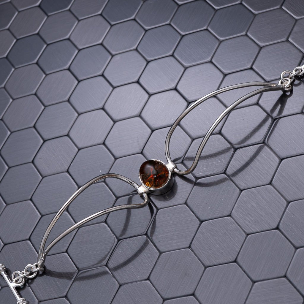 Green Amber Bracelet, Ebonie