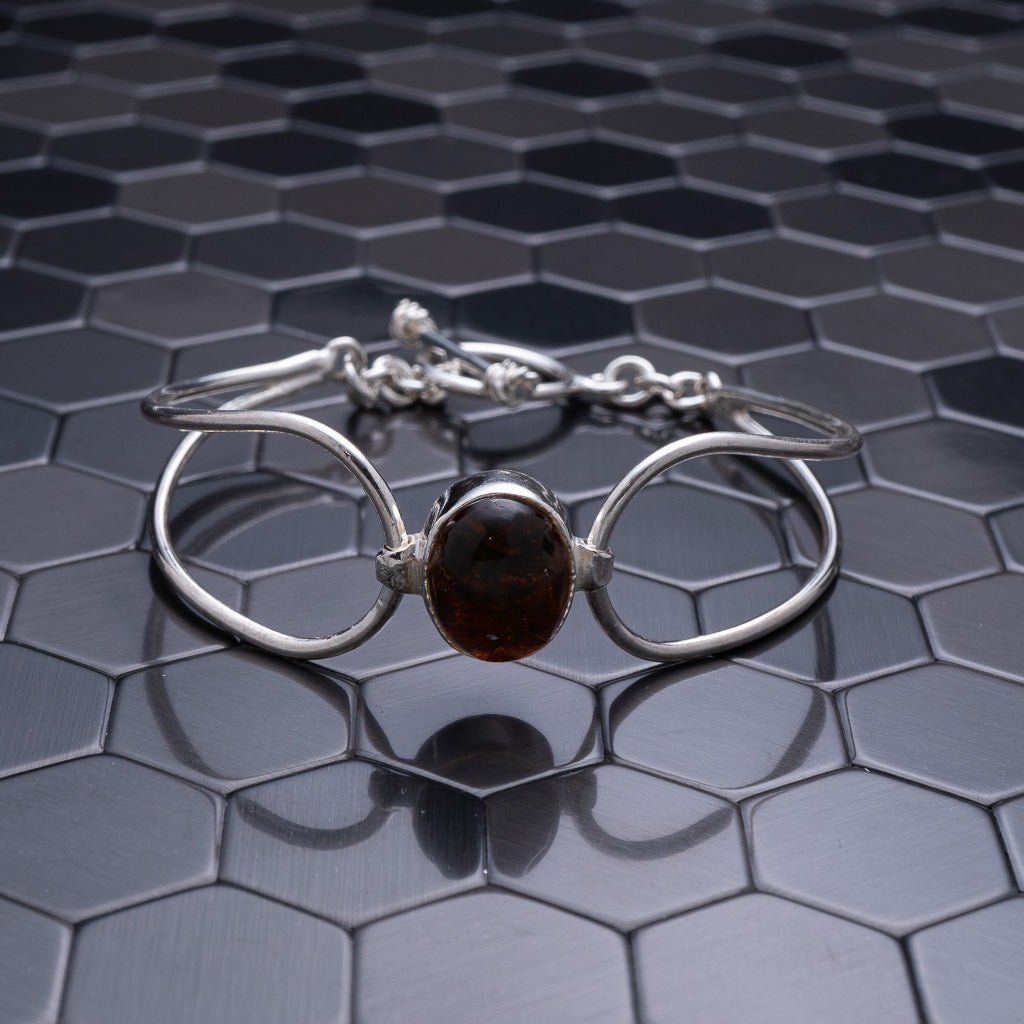 Green Amber Bracelet, Ebonie