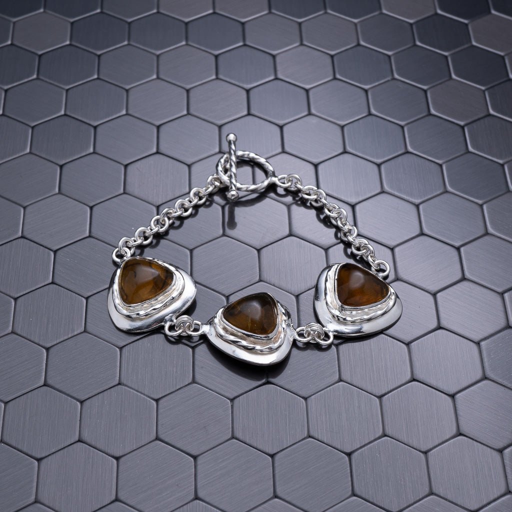 Green Amber Bracelet, Shanna