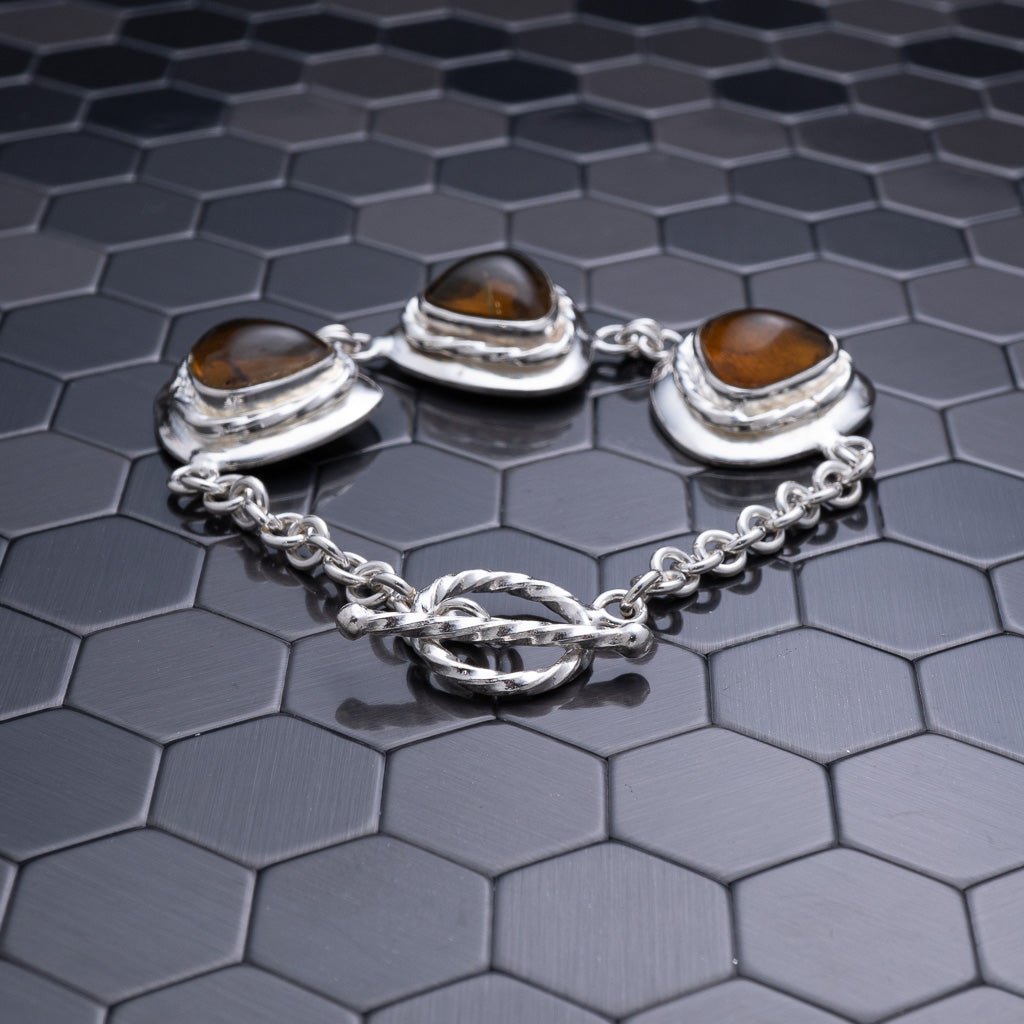 Green Amber Bracelet, Shanna