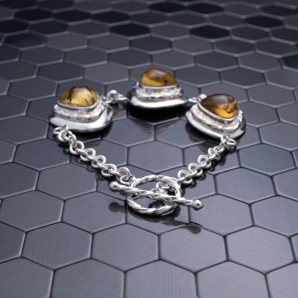 Green Amber Bracelet, Yona