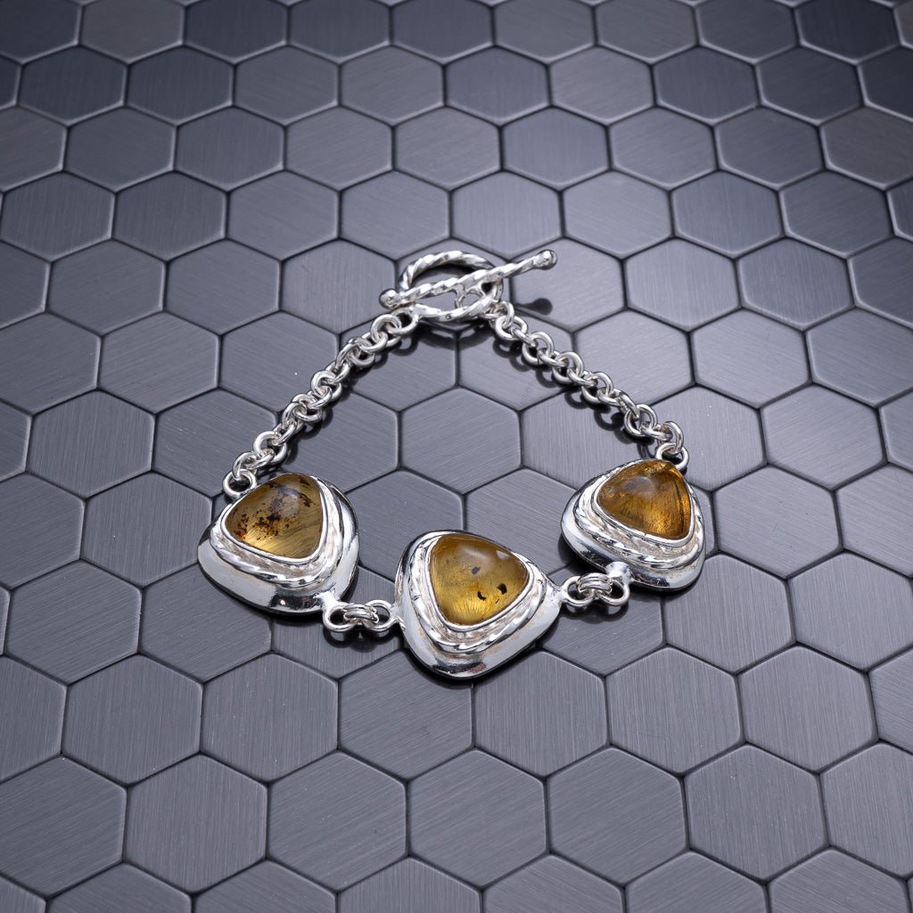 Green Amber Bracelet, Yona