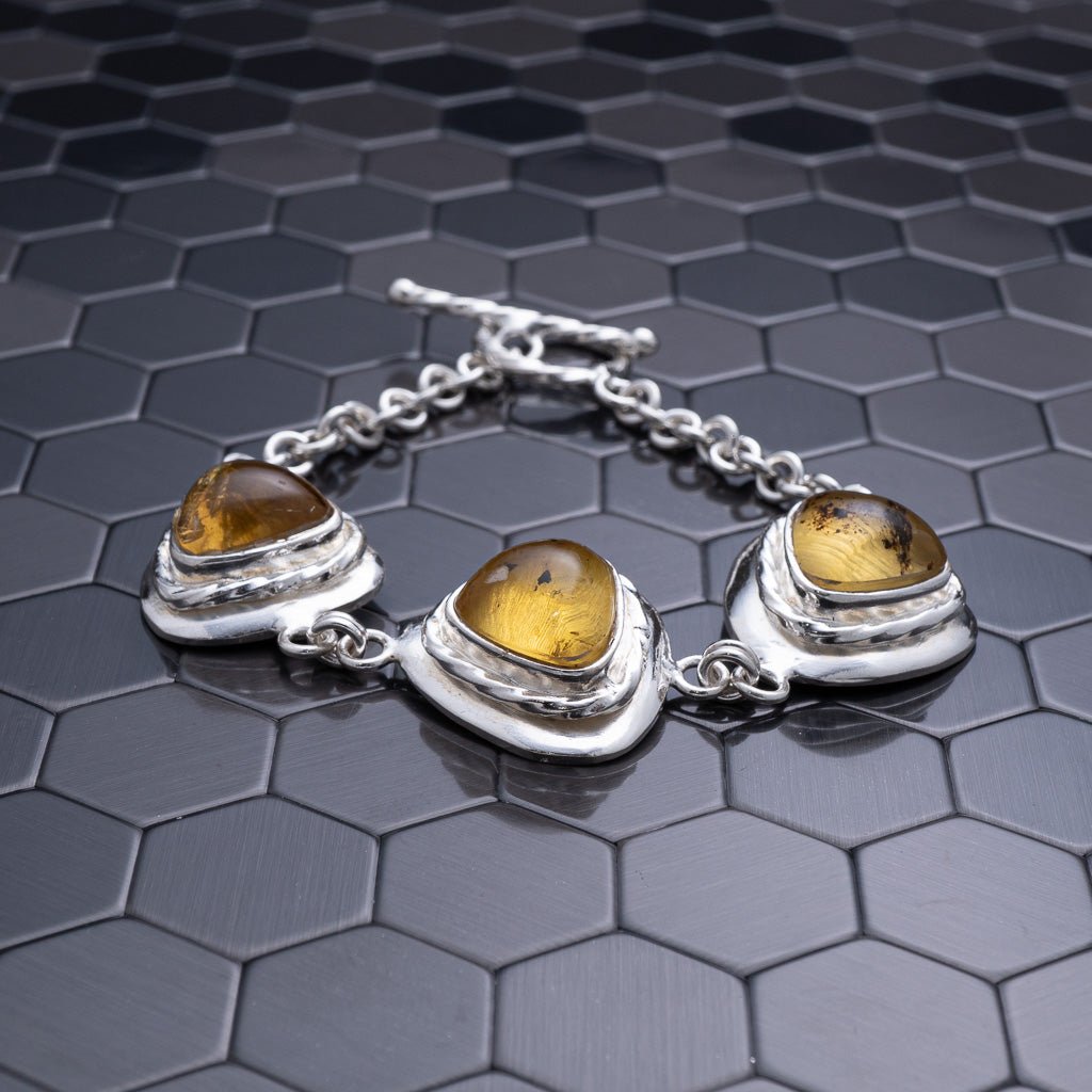 Green Amber Bracelet, Yona