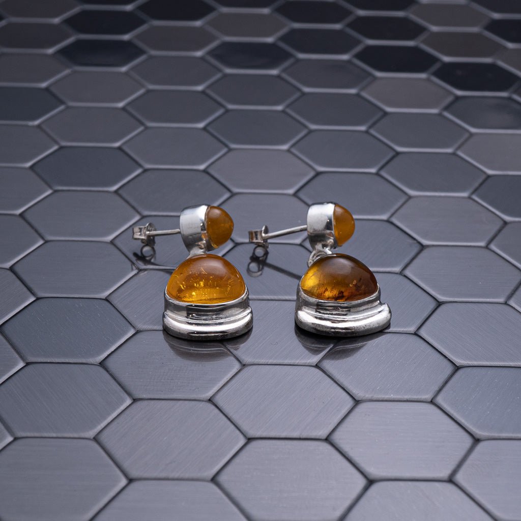 Green Amber Earrings, Dalmatia