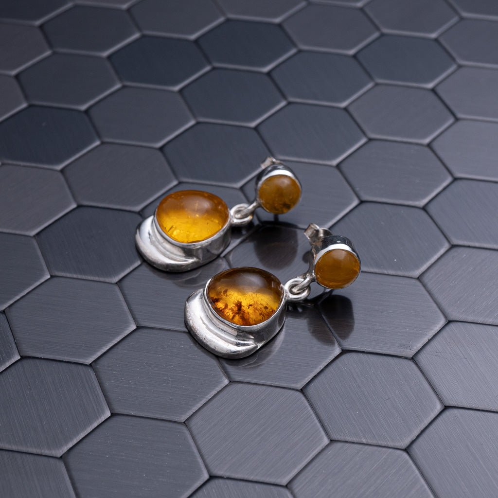 Green Amber Earrings, Dalmatia