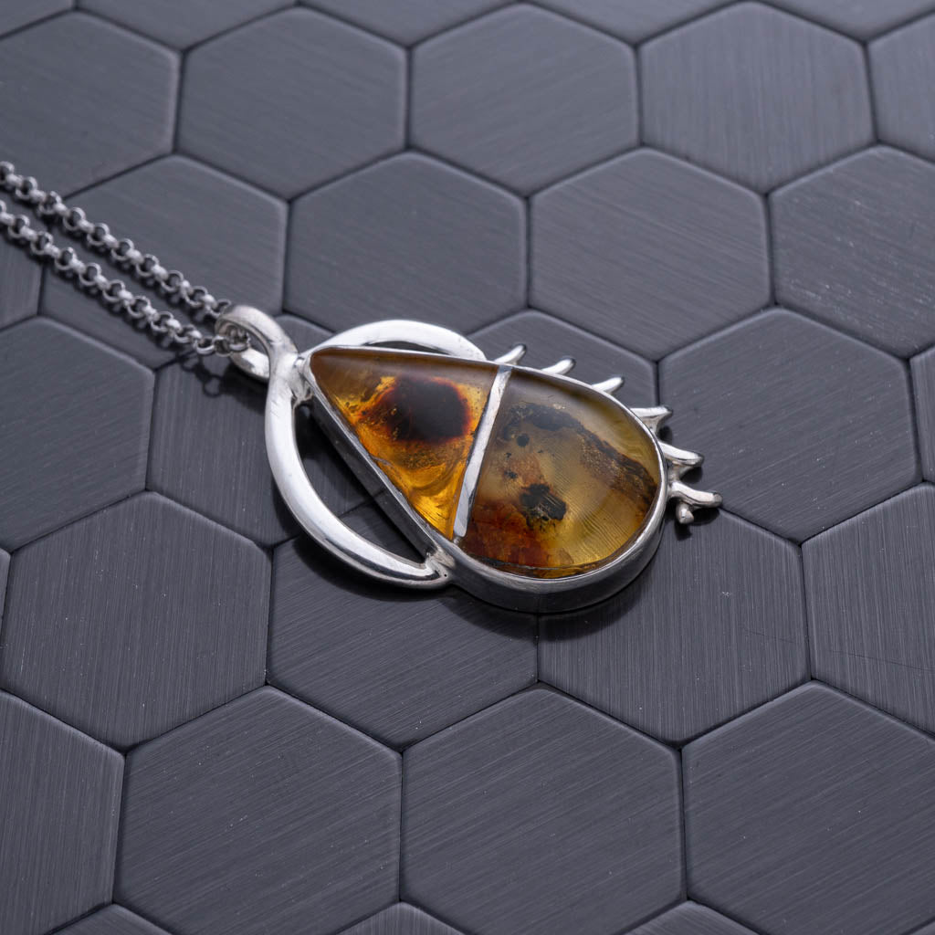 Green Amber Pendant, Anabela