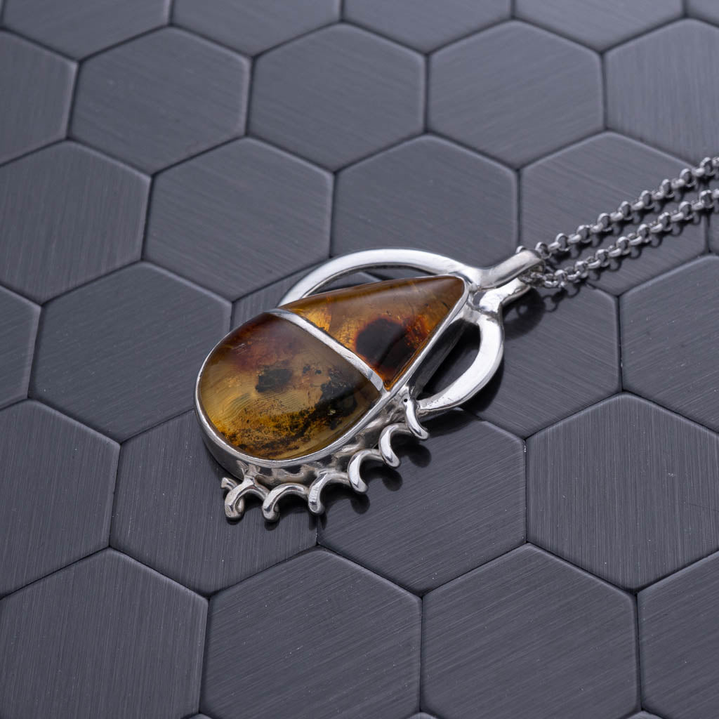 Green Amber Pendant, Anabela