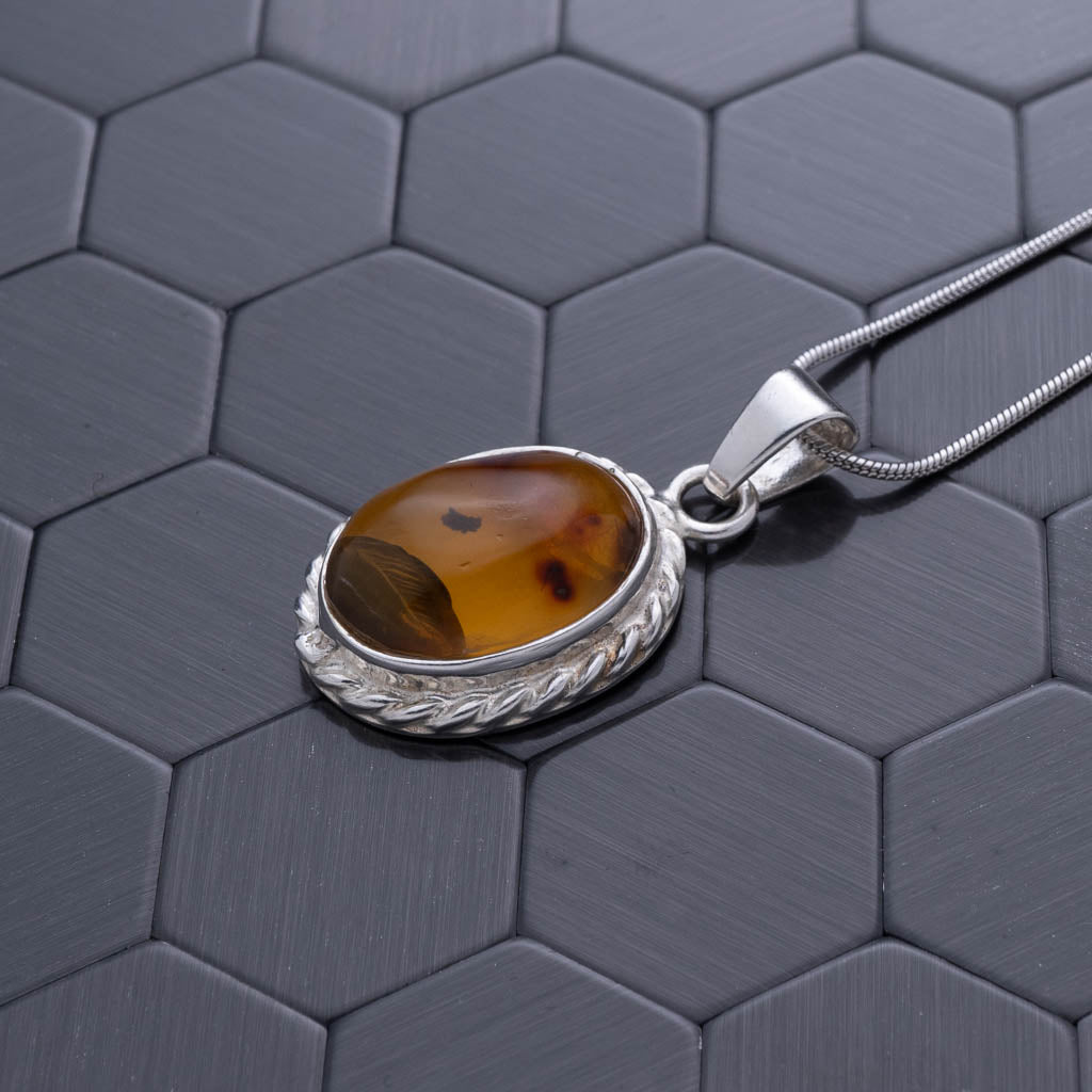 Green Amber Pendant, Aria
