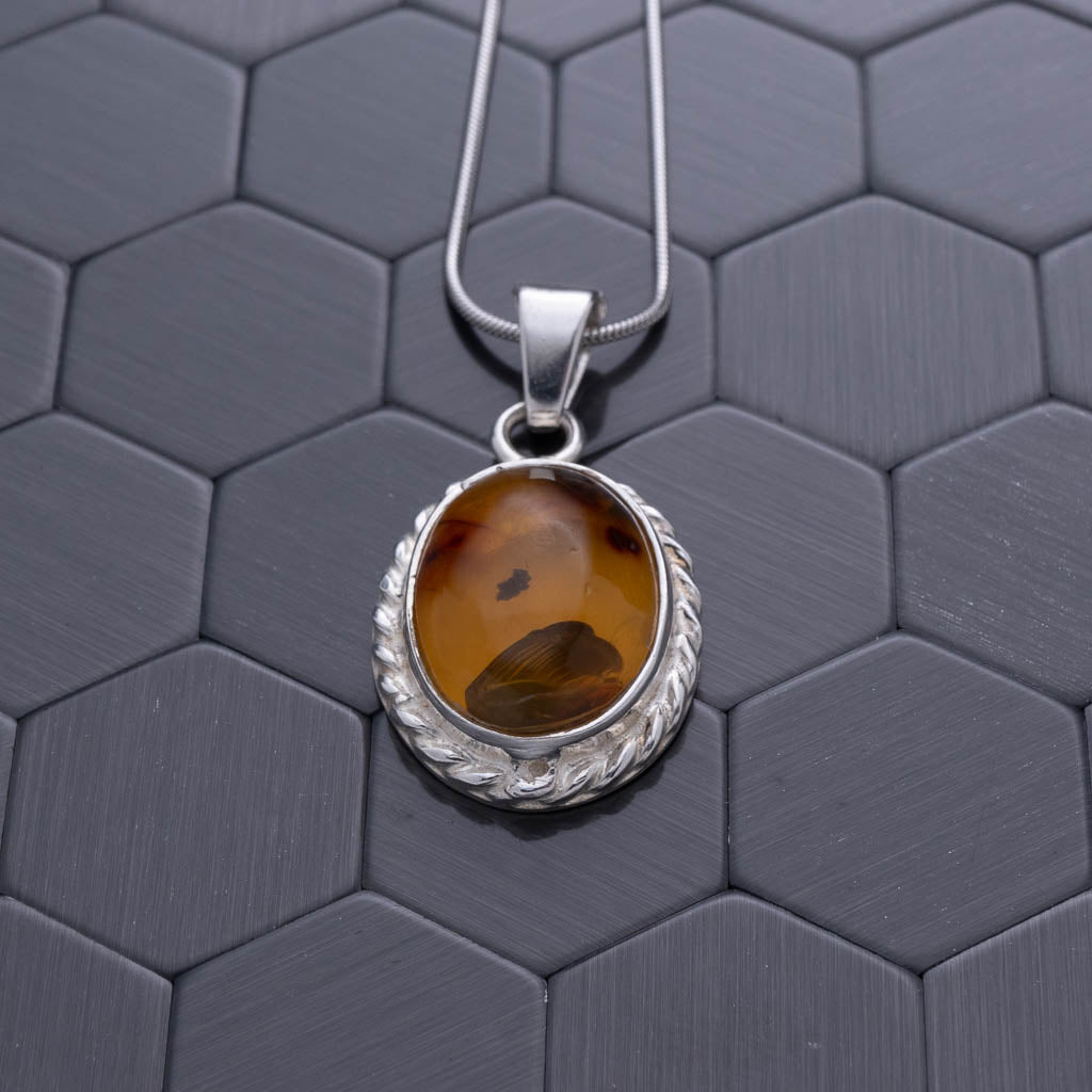 Green Amber Pendant, Aria