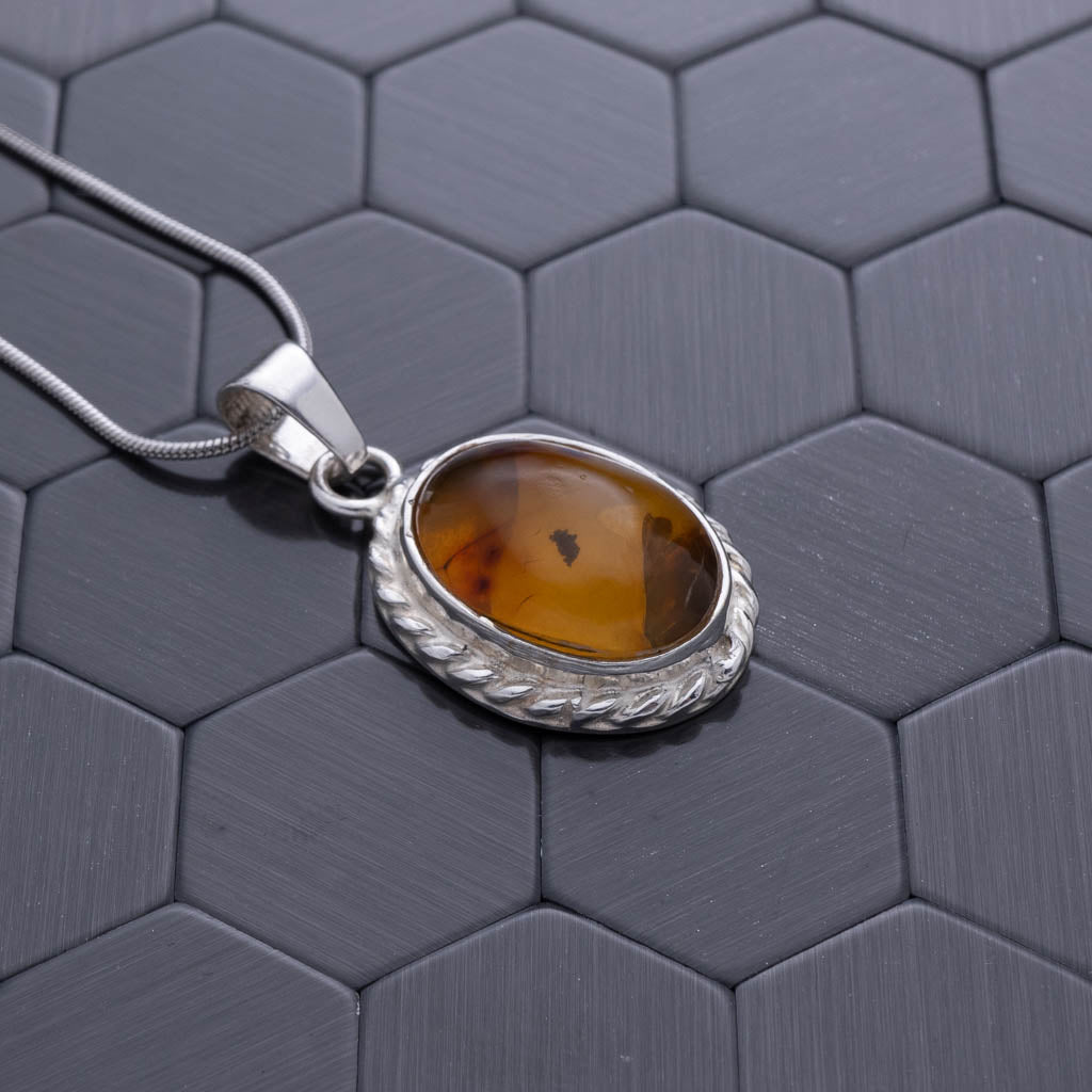 Green Amber Pendant, Aria