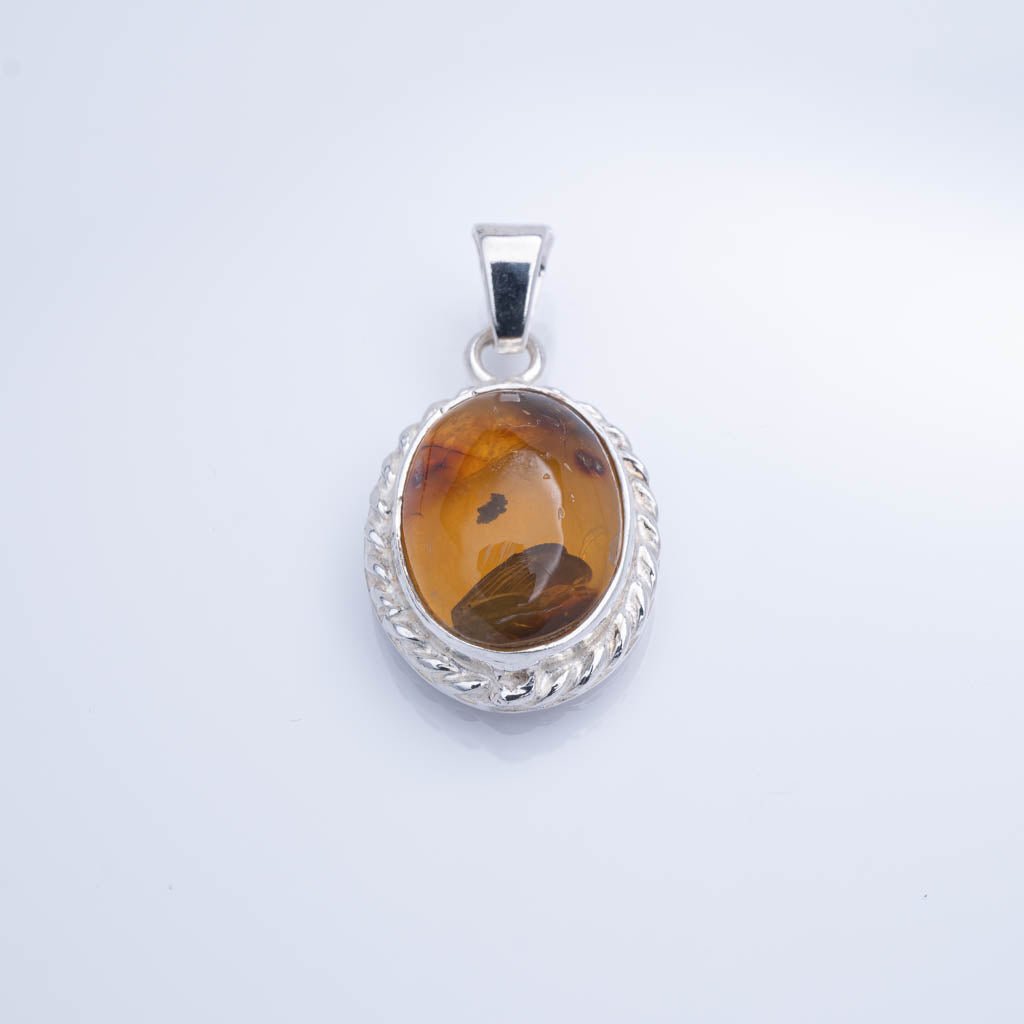 Green Amber Pendant, Aria