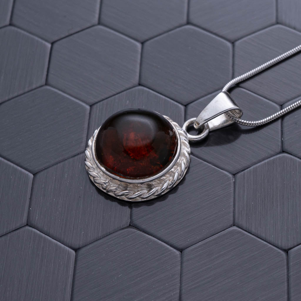 Green Amber Pendant, Eden