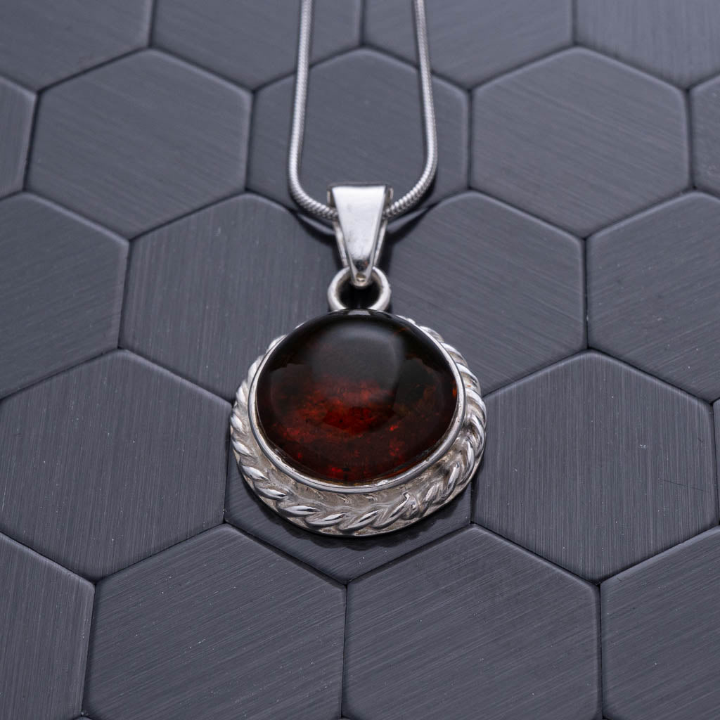 Green Amber Pendant, Eden