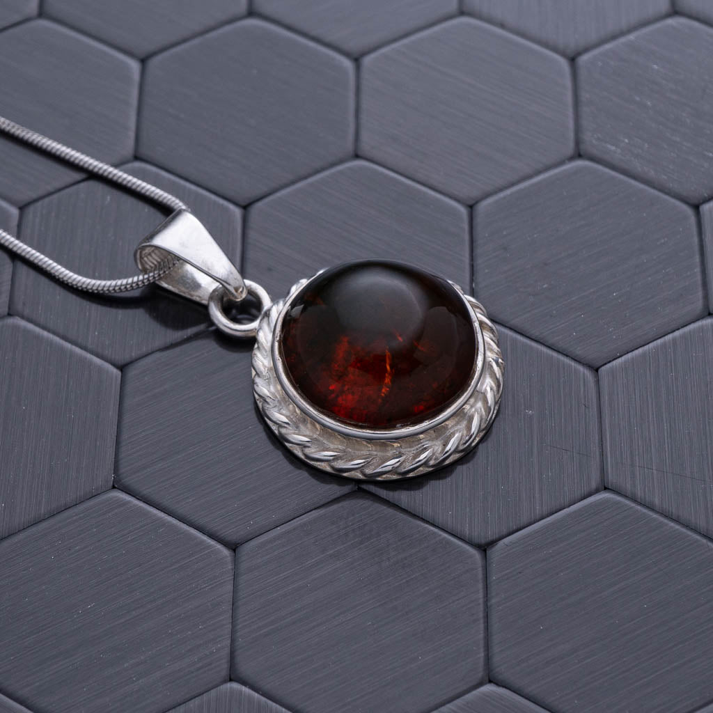 Green Amber Pendant, Eden