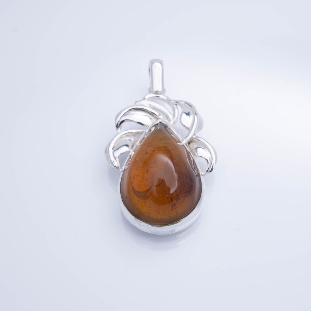 Green Amber Pendant, Emma
