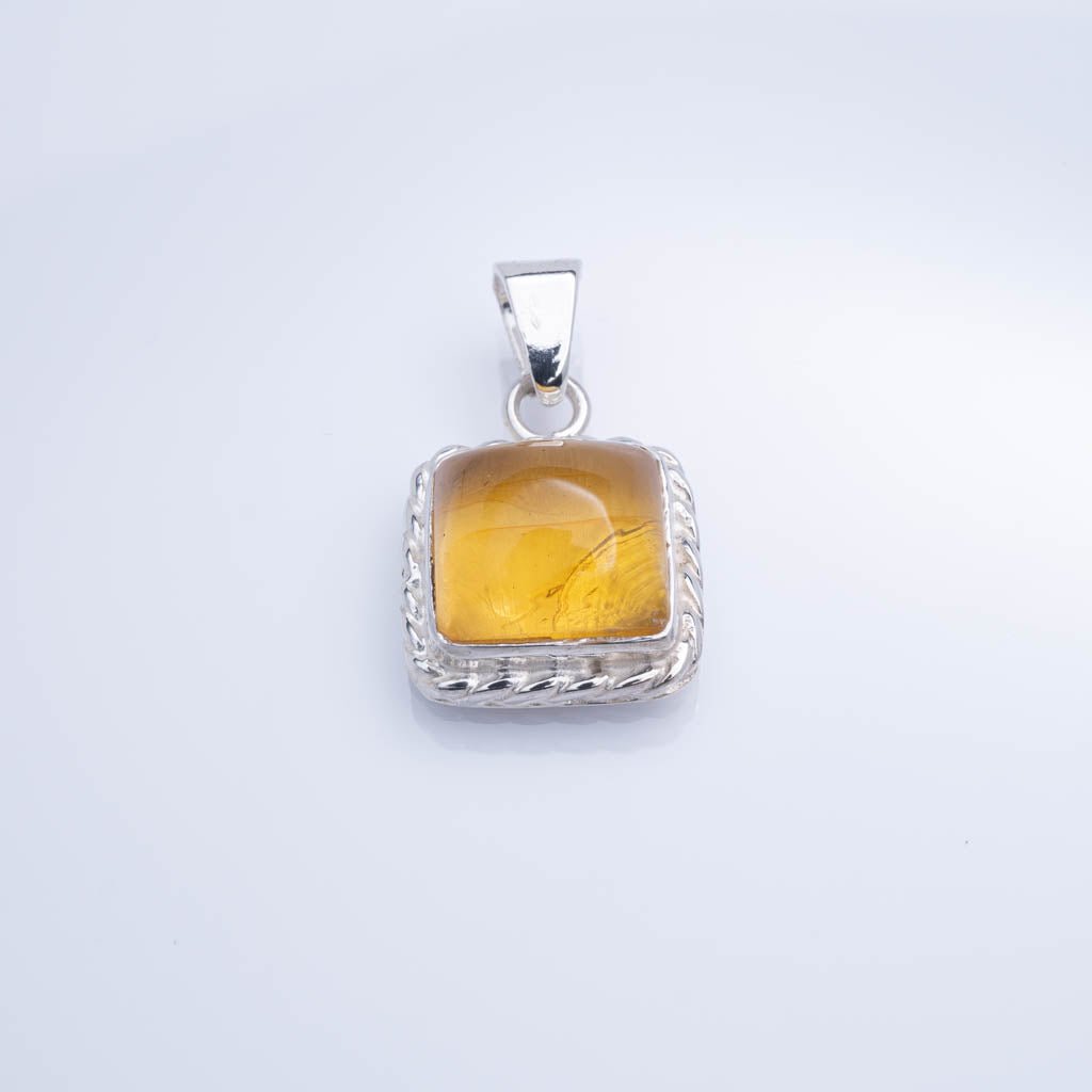 Green Amber Pendant, Georgia