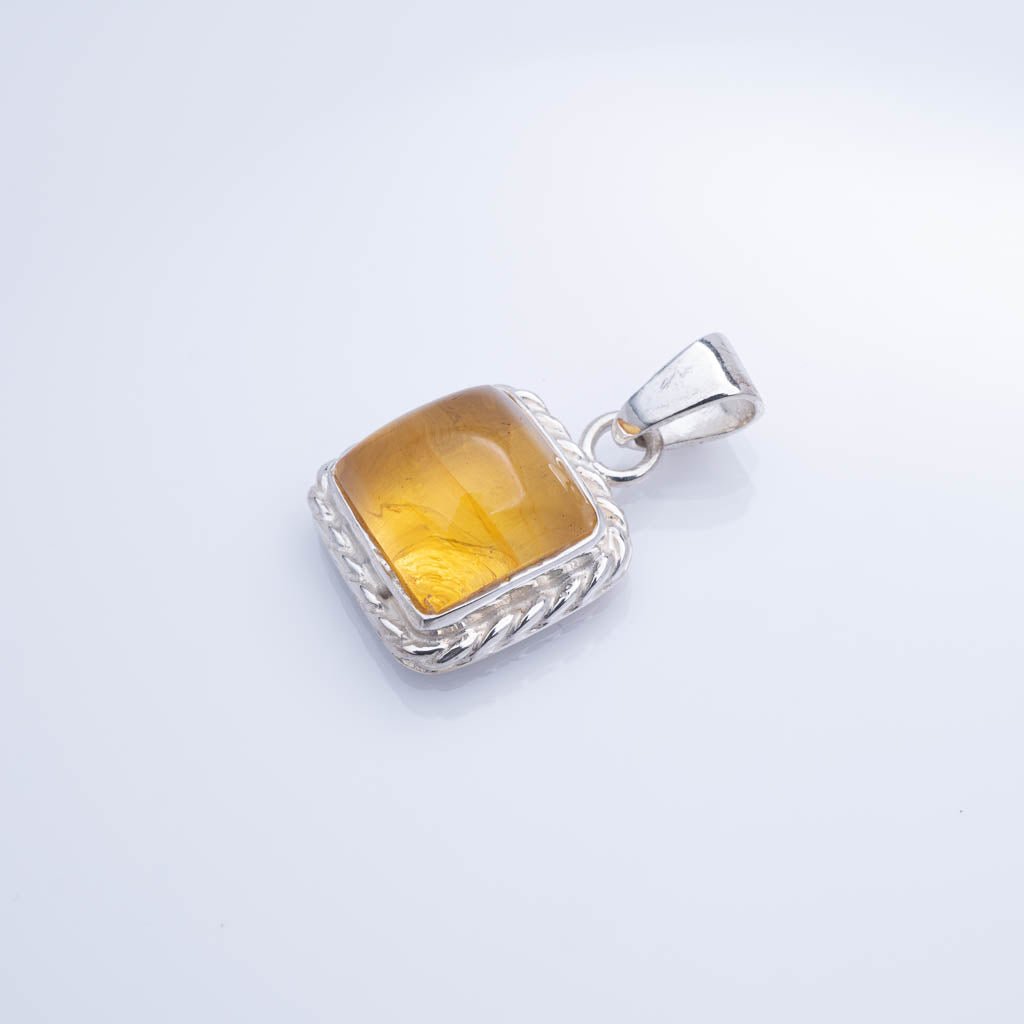 Green Amber Pendant, Georgia