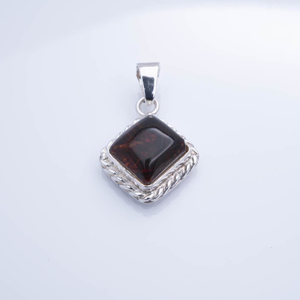 Green Amber Pendant, Grace