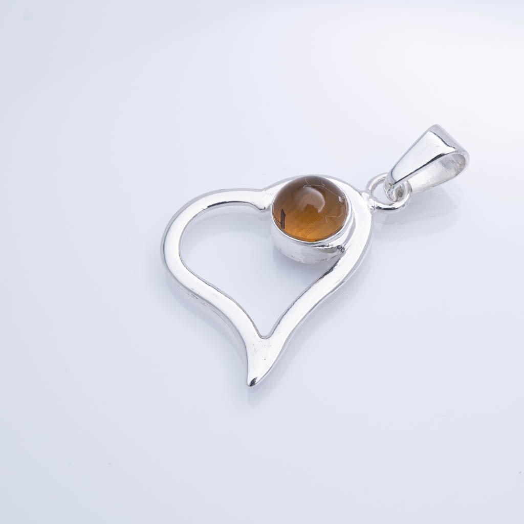 Green Amber Pendant, Ivy
