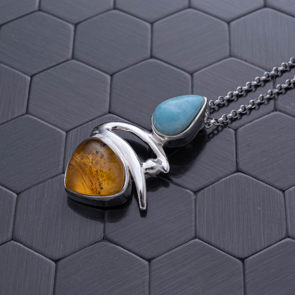 Green Amber Pendant, Londyn