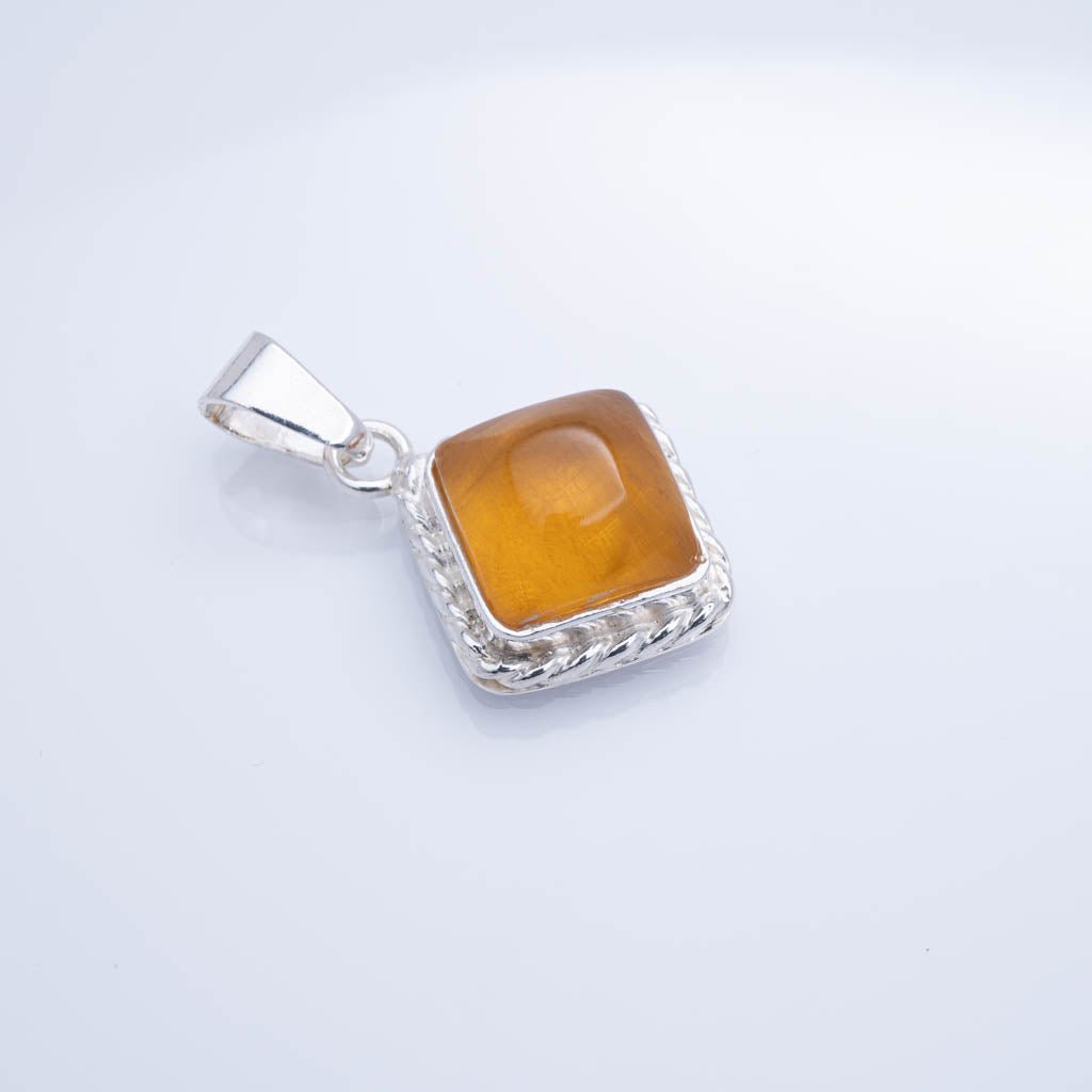 Green Amber Pendant, Luna