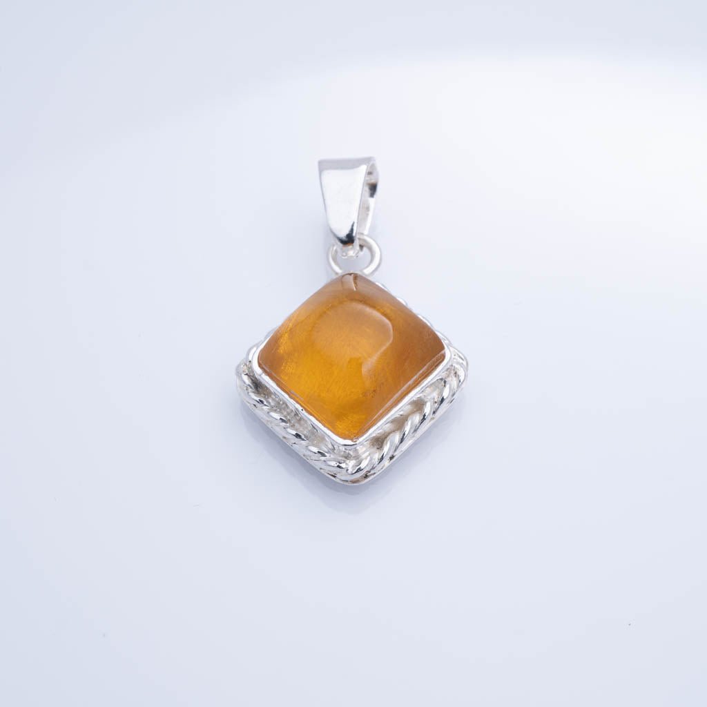 Green Amber Pendant, Luna
