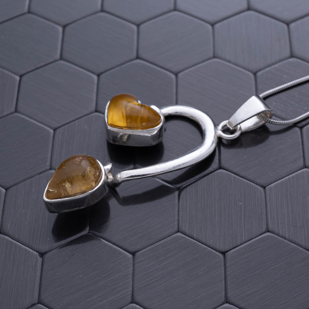 Green Amber Pendant, Maria