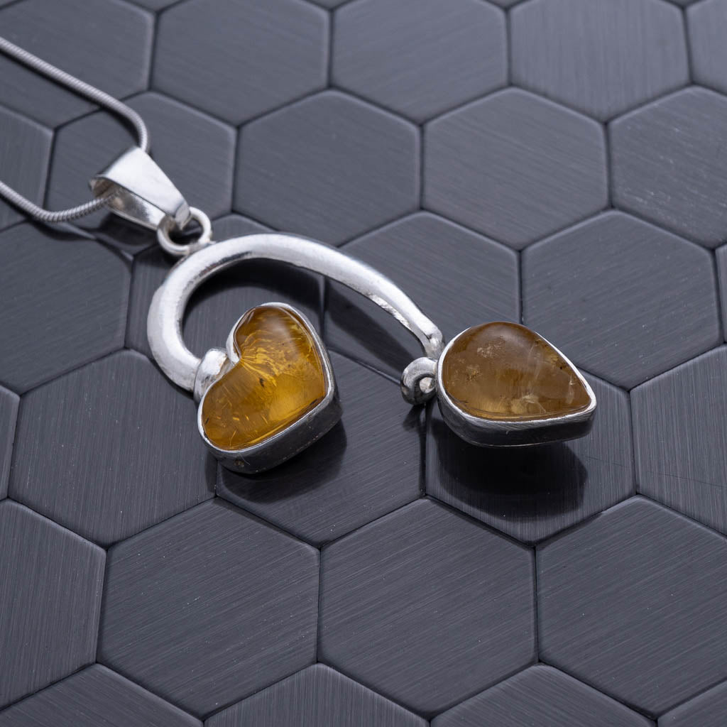 Green Amber Pendant, Maria