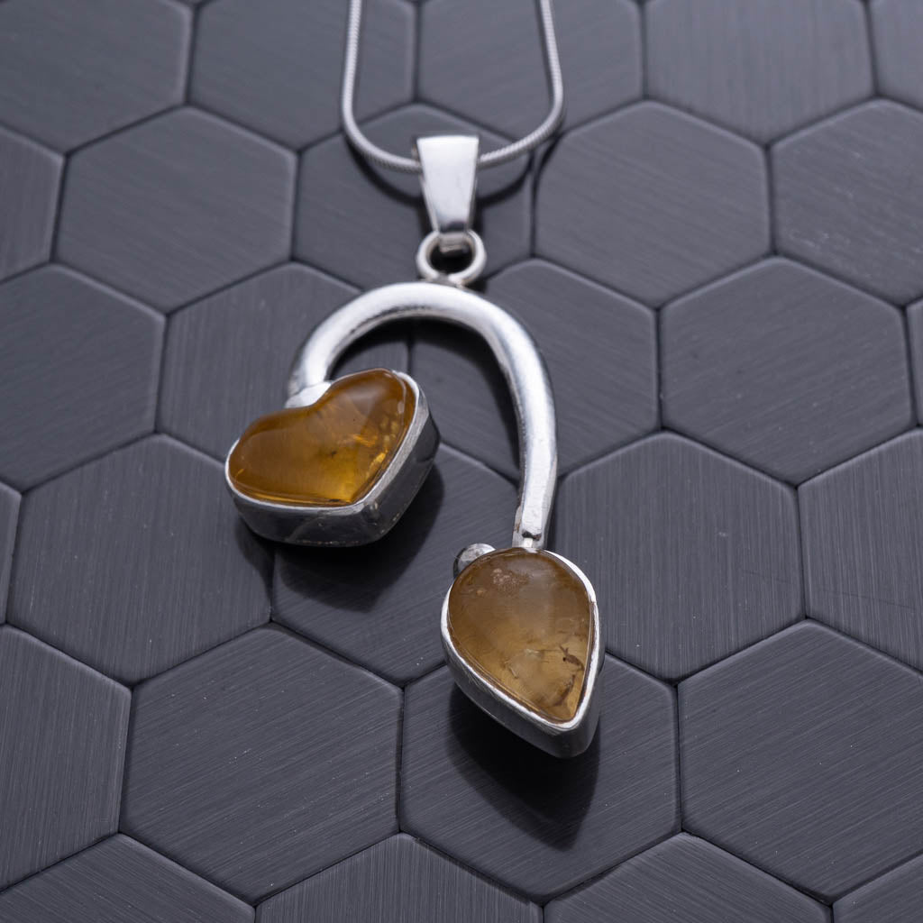 Green Amber Pendant, Maria