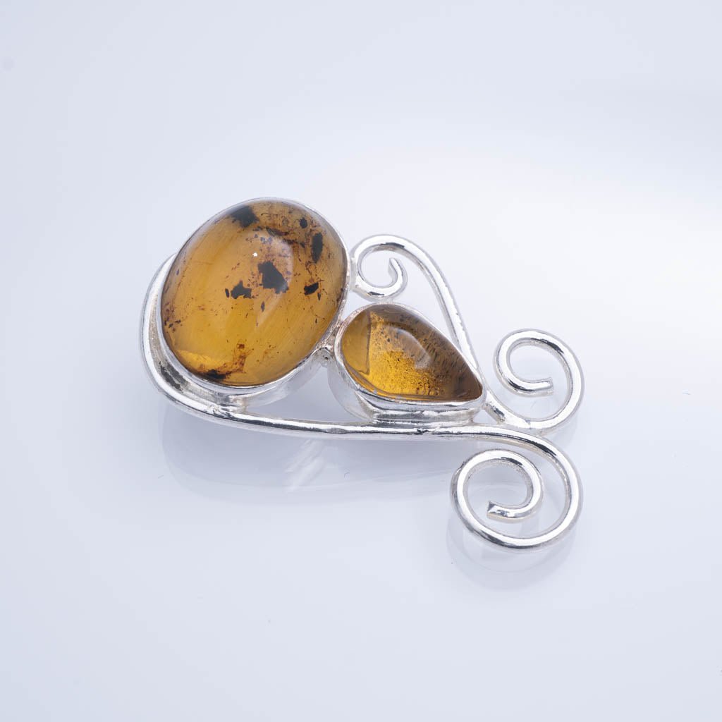 Green Amber Pendant, Molly