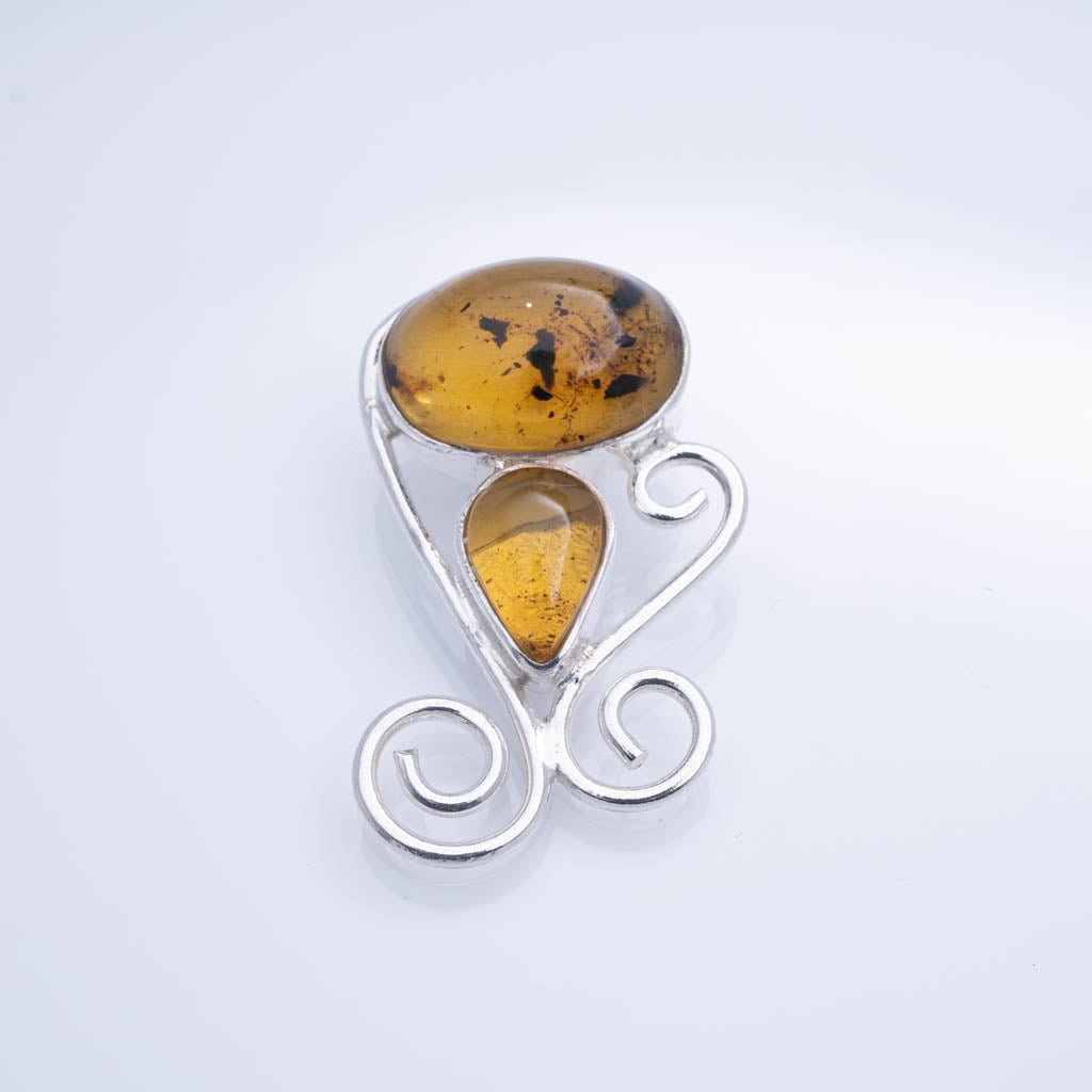 Green Amber Pendant, Molly